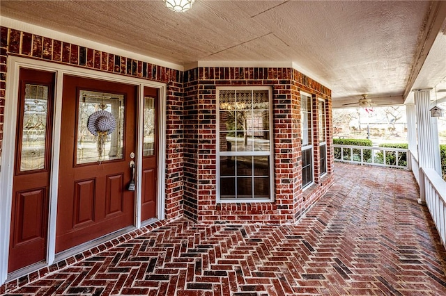 entrance to property with a porch