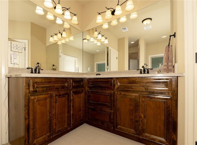 bathroom with vanity