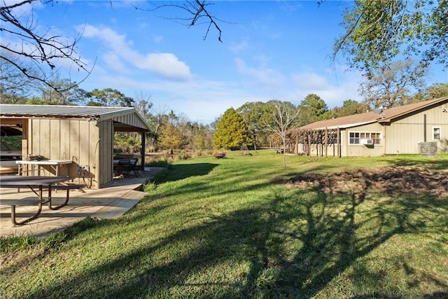 10072 Riley Green Rd, Franklin, TX 77856 - view of green lawn with a patio