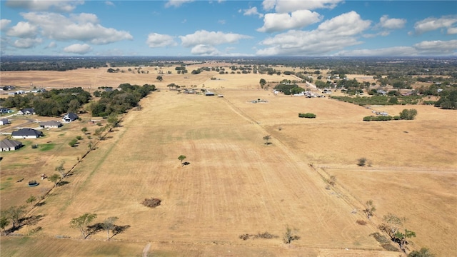 bird's eye view featuring a rural view