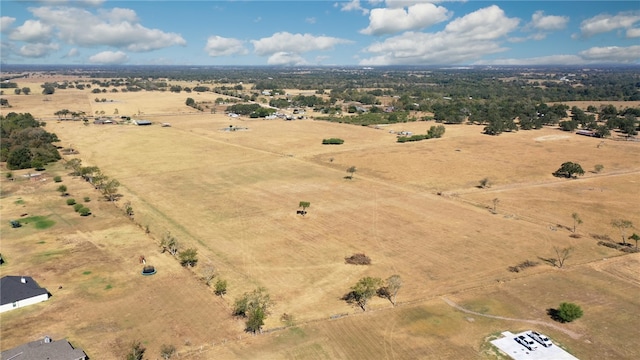 aerial view with a rural view