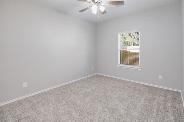 507 Brosig Ave, Navasota, TX 77868 - carpeted spare room featuring a ceiling fan and baseboards