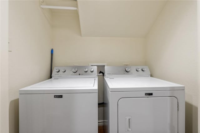 laundry area featuring laundry area and washer and dryer