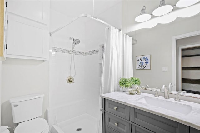 1436 Magnolia Dr, College Station, TX 77840 - bathroom with a shower with curtain, toilet, and vanity