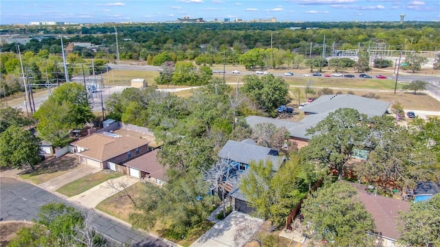 bird's eye view with a residential view