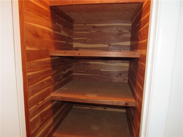 closet with a sauna