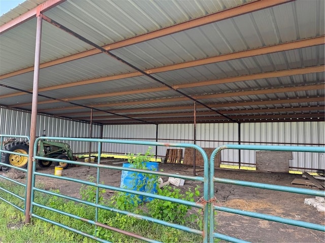 view of stable