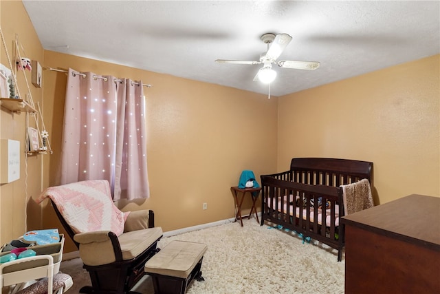 9777 Deer Trail Run, Hearne, TX 77859 - bedroom with a ceiling fan and carpet floors