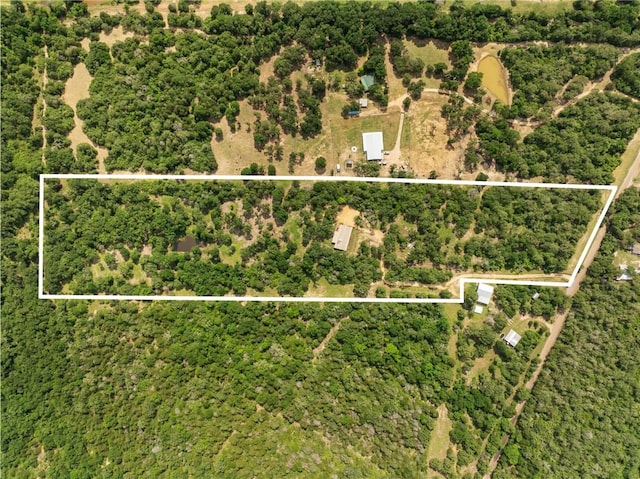 3205 County Road 308, Caldwell, TX 77836 - aerial view of property's location featuring property parcel outlined