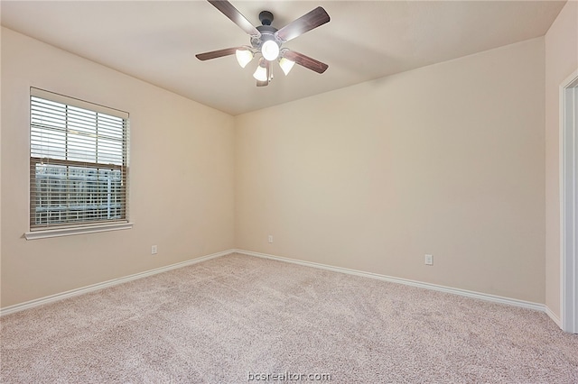 128 Kimber Ln, College Station, TX 77845 - carpeted spare room featuring a ceiling fan and baseboards
