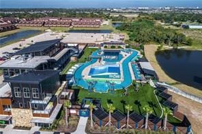 128 Kimber Ln, College Station, TX 77845 - aerial view of a nearby body of water