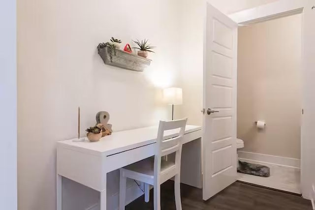 442 William D Fitch Pkwy, College Station, TX 77845 - office with dark wood-type flooring and baseboards