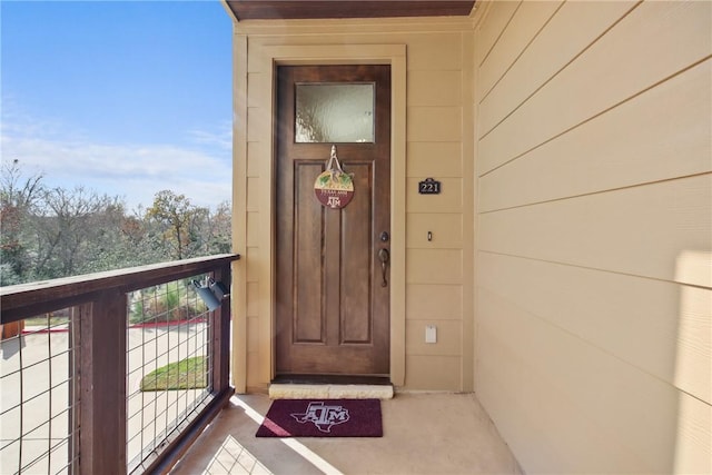 view of property entrance