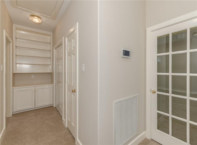 9300 Lakeside Ct, College Station, TX 77845 - hall featuring light colored carpet