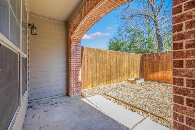 view of patio / terrace with a fenced backyard