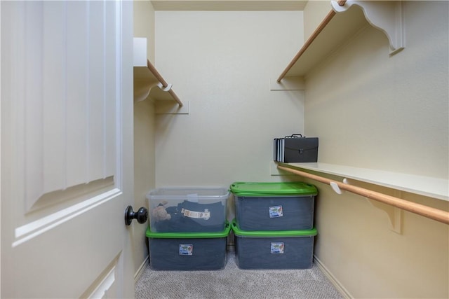 view of storage room
