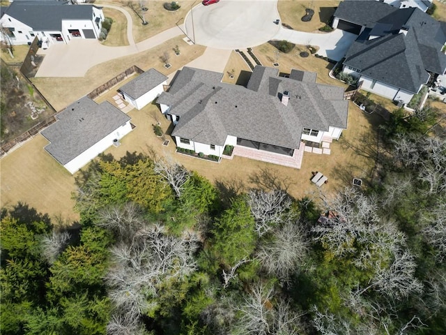 bird's eye view featuring a residential view