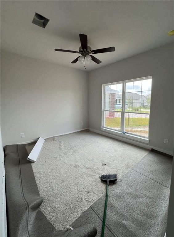 5324 Lyle Pl, Bryan, TX 77807 - unfurnished room featuring a ceiling fan and carpet flooring