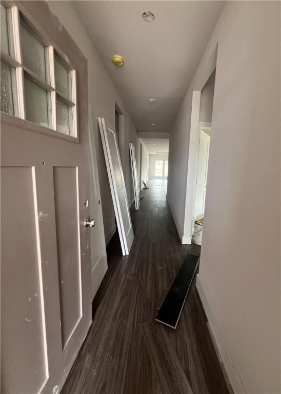 5324 Lyle Pl, Bryan, TX 77807 - corridor with dark wood-type flooring and baseboards