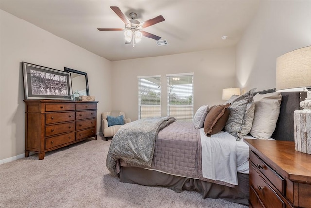 5324 Lyle Pl, Bryan, TX 77807 - bedroom featuring light carpet and ceiling fan