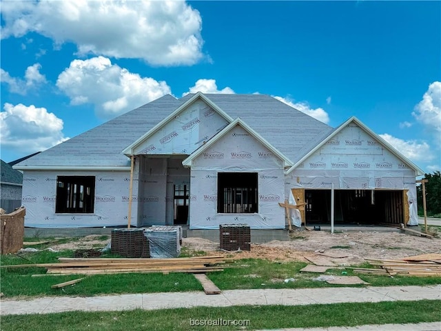 view of property under construction