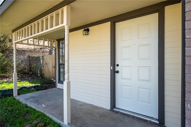 view of entrance to property