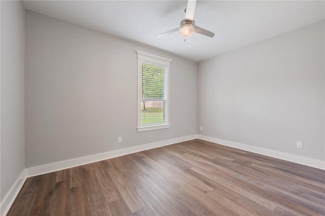 1410 Rochester St, Bryan, TX 77803 - unfurnished room with wood finished floors and ceiling fan