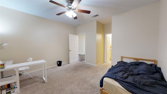 609 Townplace Dr, College Station, TX 77840 - bedroom with carpet flooring and a ceiling fan