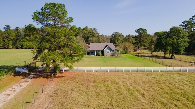 exterior space featuring a rural view