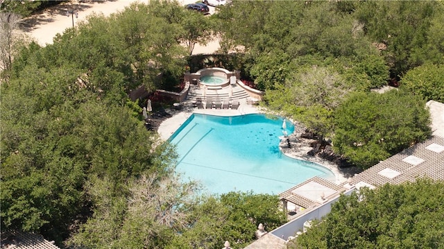 4718 Miramont Cir, Bryan, TX 77802 - bird's eye view of a pool