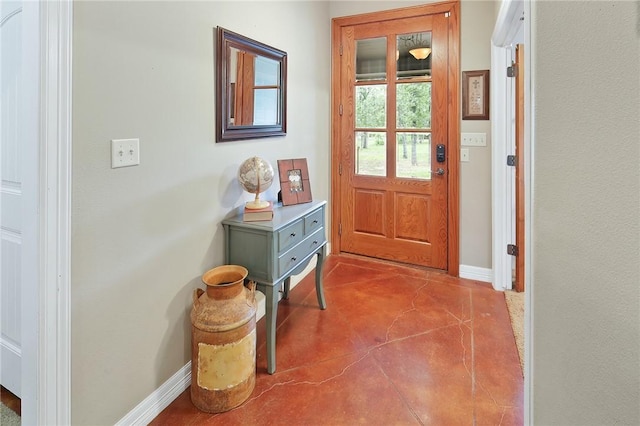 entryway featuring tile patterned flooring