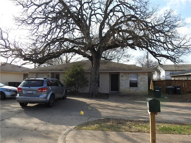 view of front of home