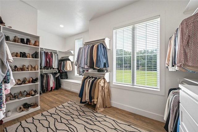 6038 Rain Meadow Dr, College Station, TX 77845 - spacious closet featuring wood finished floors