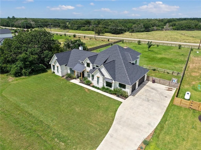 6038 Rain Meadow Dr, College Station, TX 77845 - overview of rural landscape featuring a tree filled landscape