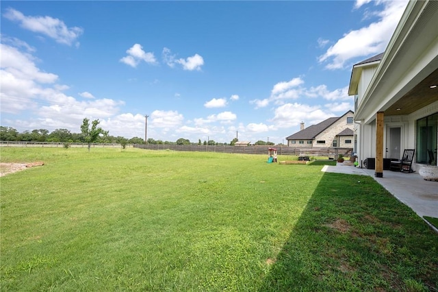 6038 Rain Meadow Dr, College Station, TX 77845 - view of yard with a rural view and a patio