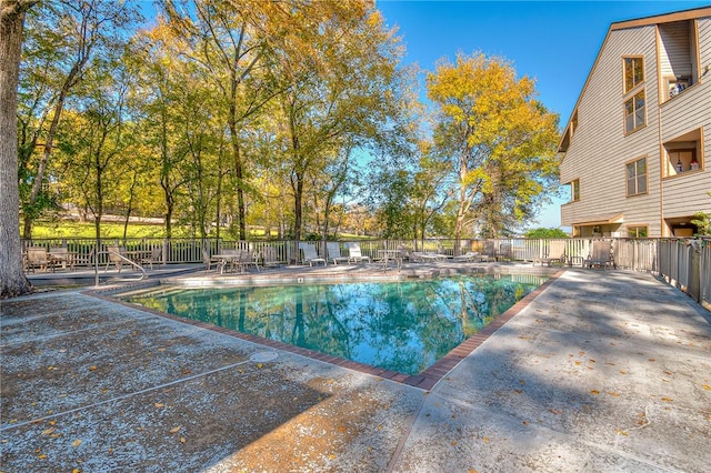 view of pool with a patio area