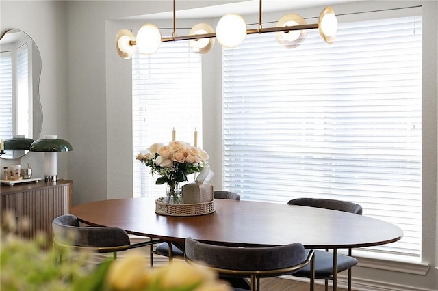 view of dining area