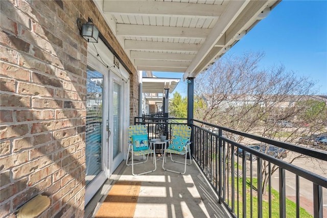 view of balcony
