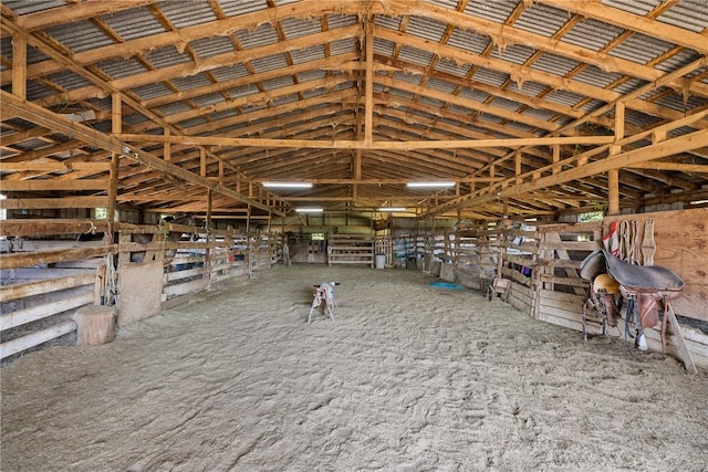 view of horse barn