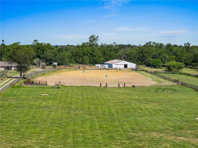 view of property's community with a rural view
