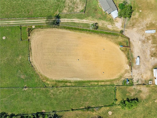 bird's eye view featuring a rural view