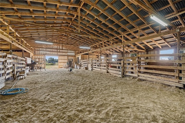 view of horse barn