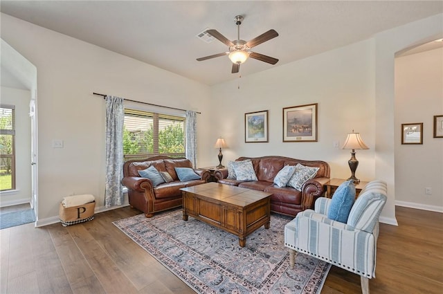 2074 Positano Loop, Bryan, TX 77808 - living room with light hardwood / wood-style flooring, ceiling fan, and a healthy amount of sunlight