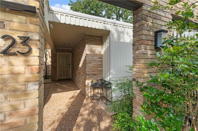 23 Forest Dr, College Station, TX 77840 - property entrance with brick siding