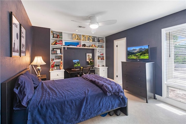 23 Forest Dr, College Station, TX 77840 - bedroom featuring carpet and a ceiling fan