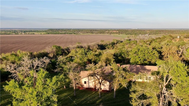 bird's eye view featuring a rural view