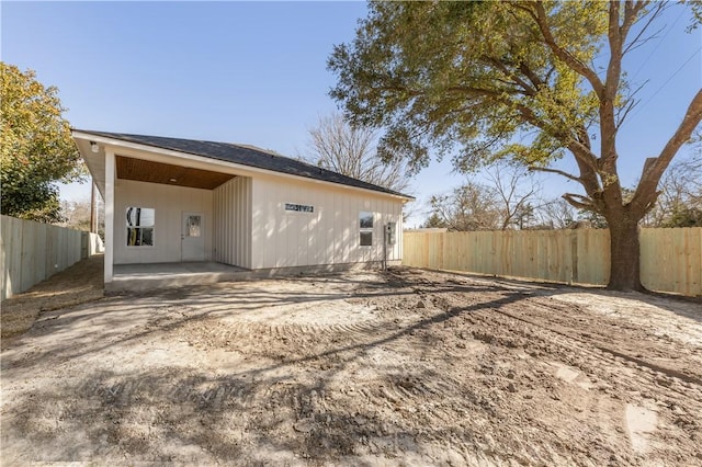 view of back of property