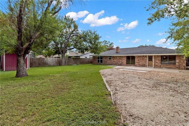 view of yard with a patio