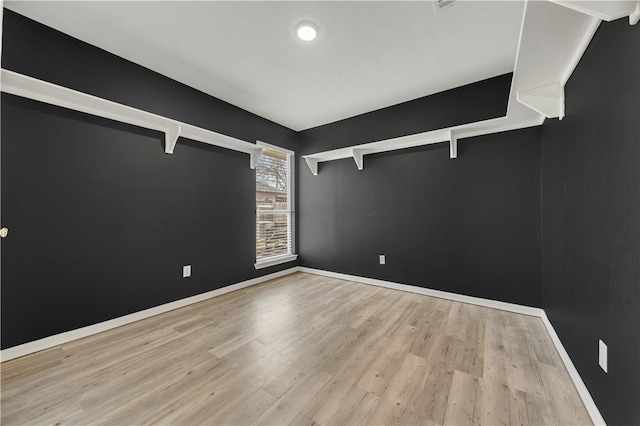 empty room featuring light hardwood / wood-style floors