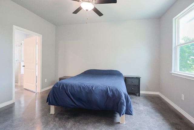 12029 Eagle Ln, North Zulch, TX 77872 - bedroom with baseboards and ceiling fan
